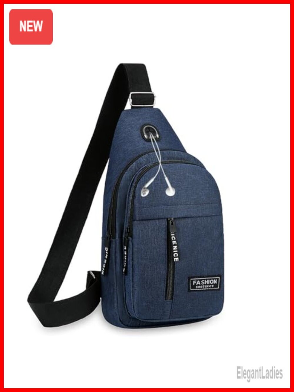 Crossbody Bag Shoulder Backpack Messenger Phone Bag Chest Pack for Hiking Travel